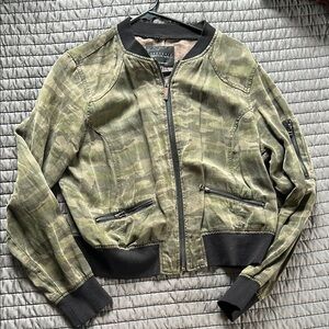 Sanctuary Camouflage Bomber Jacket